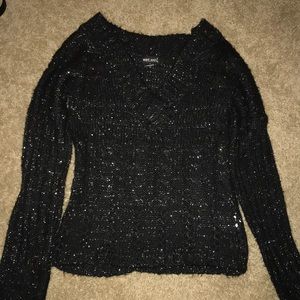Black and silver sweater size: Small